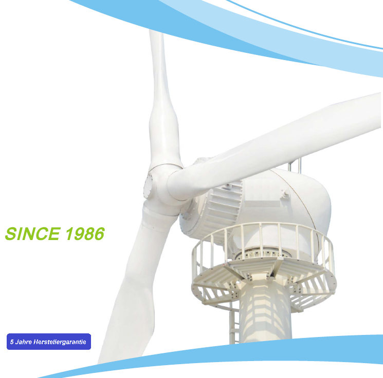 Deichturbine horizontales Windrad H100000 (100kW)