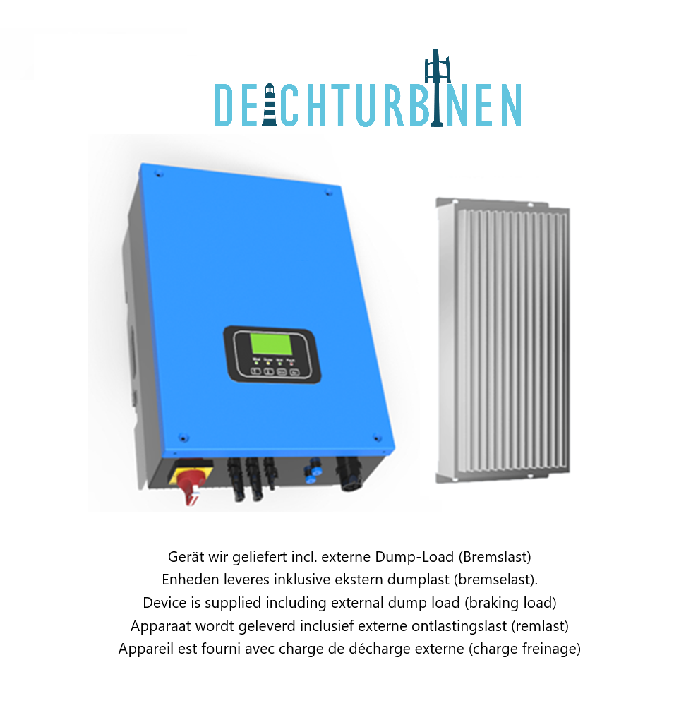 Device is supplied including external dump load (braking load)