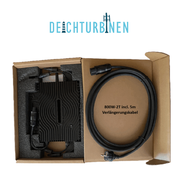Micro-Inverter 800W-2T incl 5m Kabel in Verpackung