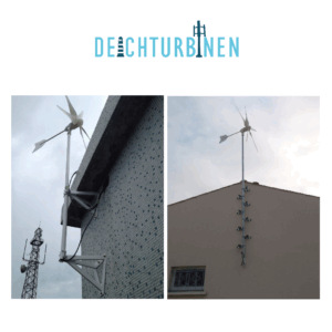 Deichturbinen Mast zur Seitenwand Befestigung