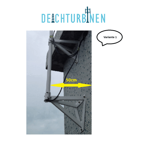 Deichturbinen Seitenwandbefestigung für Dachüberstand