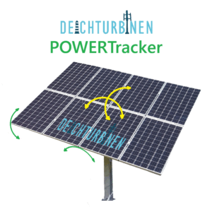 POWERTracker mit 2 schwenkbaren Achsen zur Sonnennachfuehrung