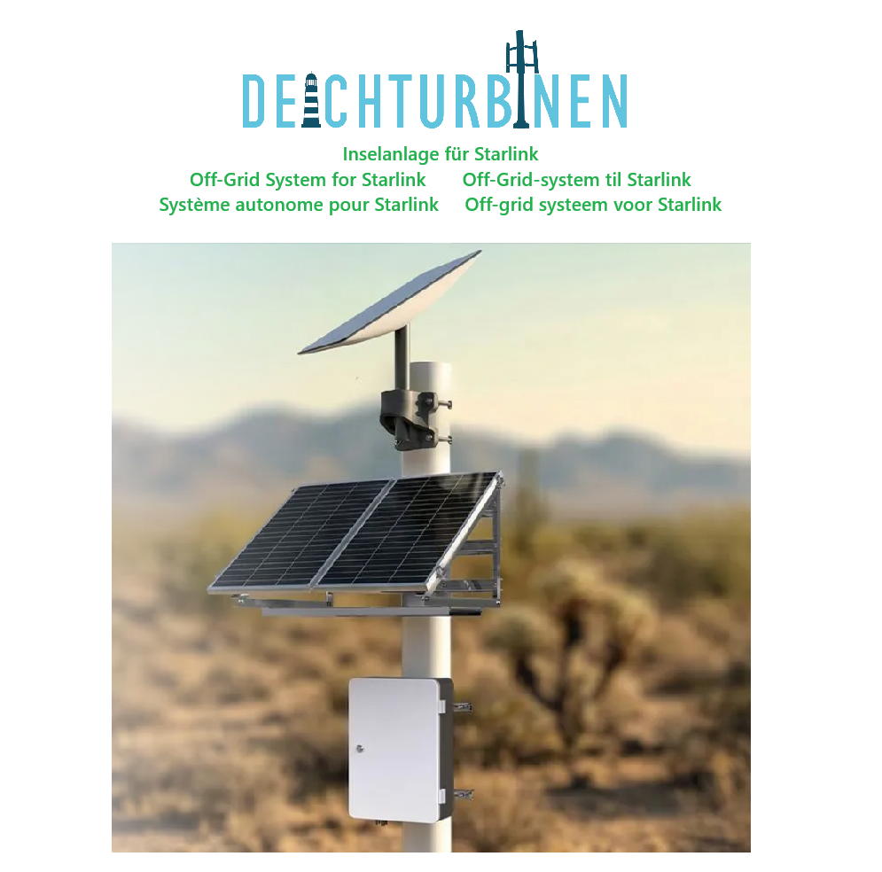 PV Inselanlage für Starlink Mini und Standard