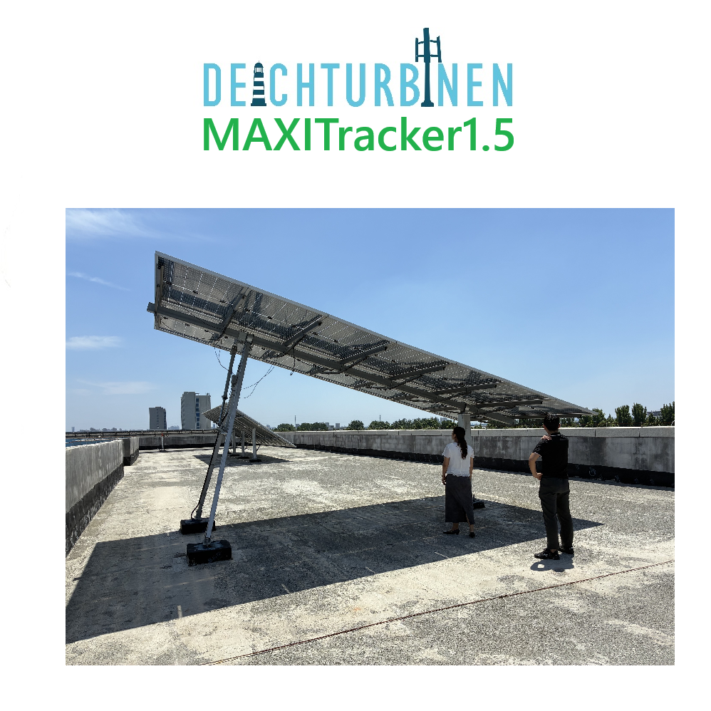 MAXITracker1.5 mit Personen um Größenvergleich