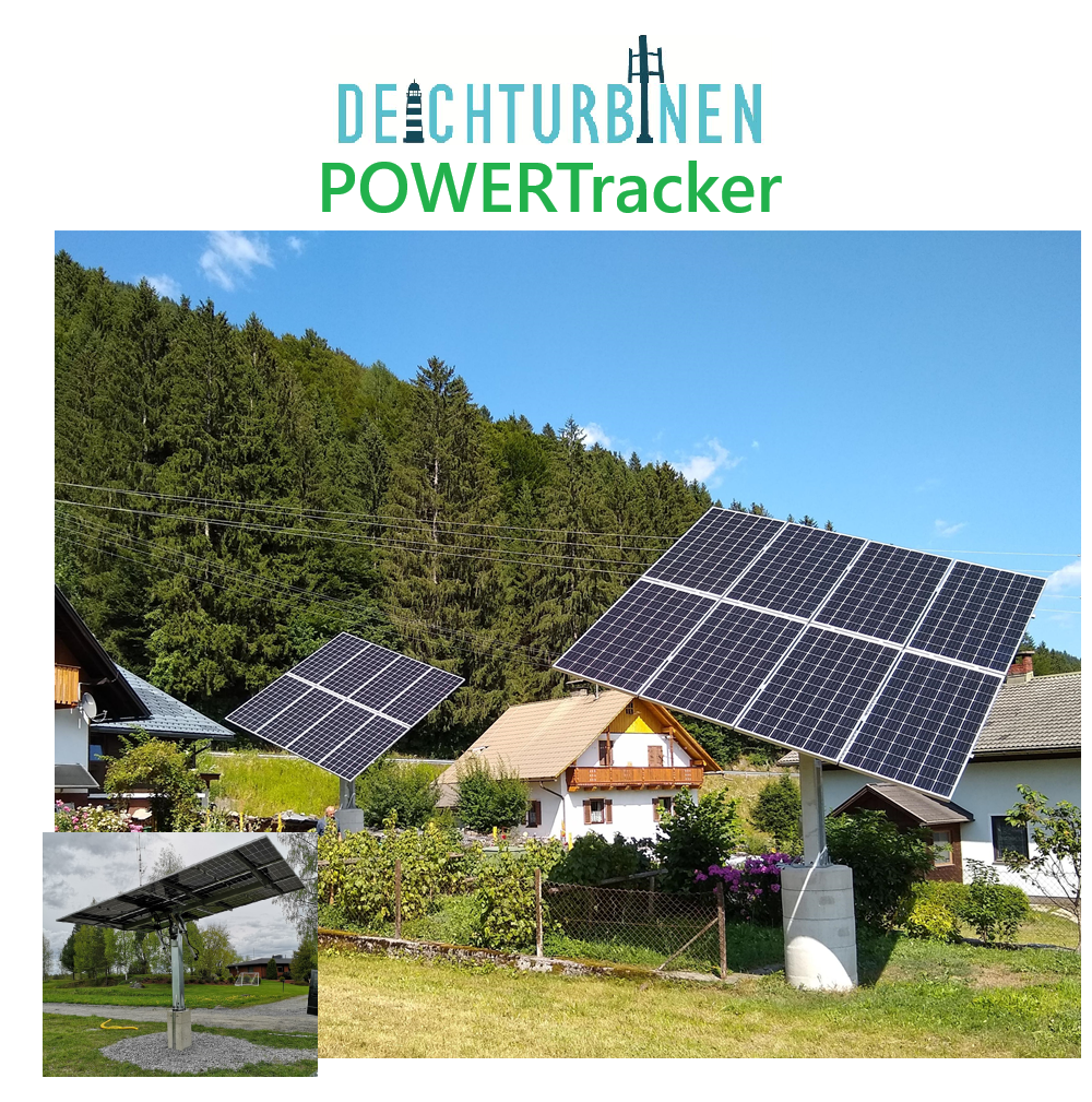 PV Solar Tracker 2-achsig zur Aufnahme von Standard Modulen