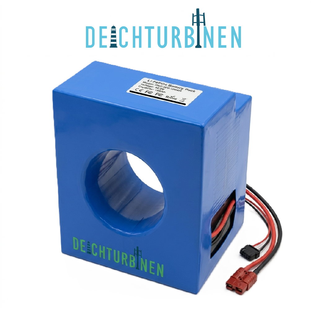 Deichturbinen quadratischer Akkupack