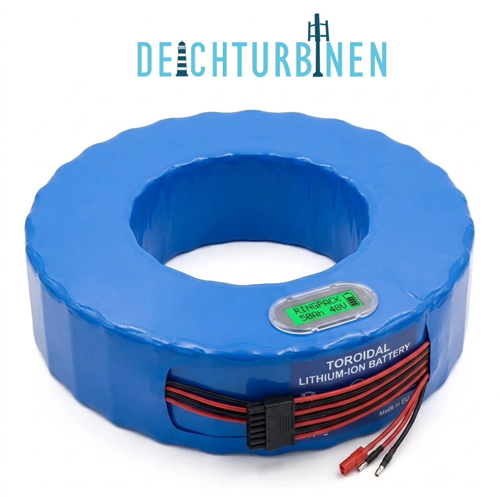 Deichturbinen ringförmiger Akkupack