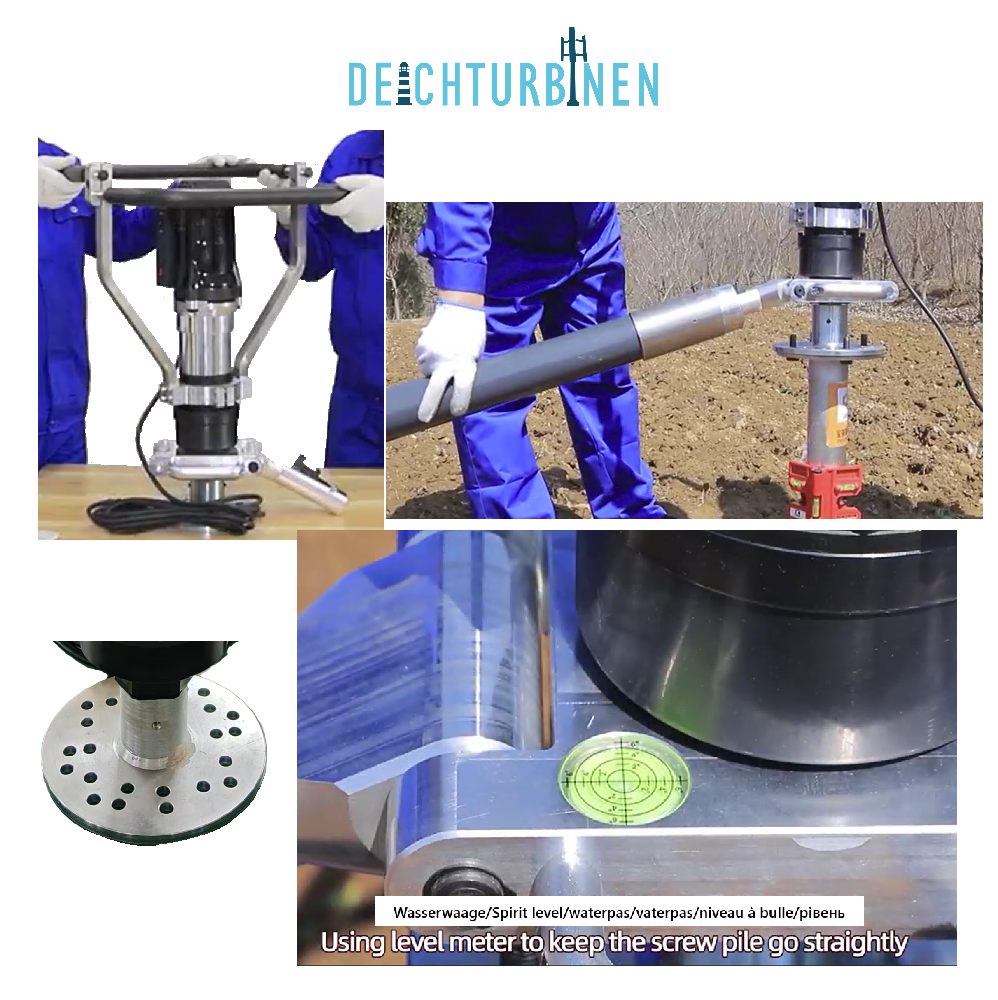 Eindrehmaschine für Schraubfundamente